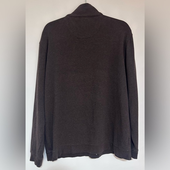 Jared Lang Men’s 1/4 Zip Pullover Brown Sweater Size Large - Picture 2 of 8